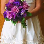 shades of purple bridal bouquet