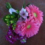pink gerbera daisy bridal bouquet