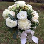 winter white bridal bouquet