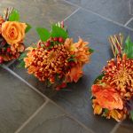 fall bridesmaids bouquets