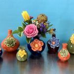 Swing by and pick up a sassy ceramic flower vase, for pickup only.