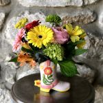 Small and sassy Giddy Up vase bouquet