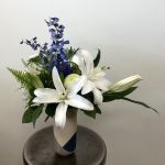 Blue and white in a Colorway vase