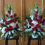 red and white endpieces