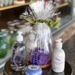 Baudelaire luxury bath set. Available in Lavender, Sweet Almond and Vetiver fragrances. Such a treat to receive, send along with a cut bouquet for a birthday gift, a get well encouragement or a sympathy care package. $74.95 