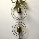 Brass bell hanger for doors, patios and gardens. We all want one! 9" x 38" $39.95