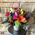 Bright Aloha Pot Bouquet